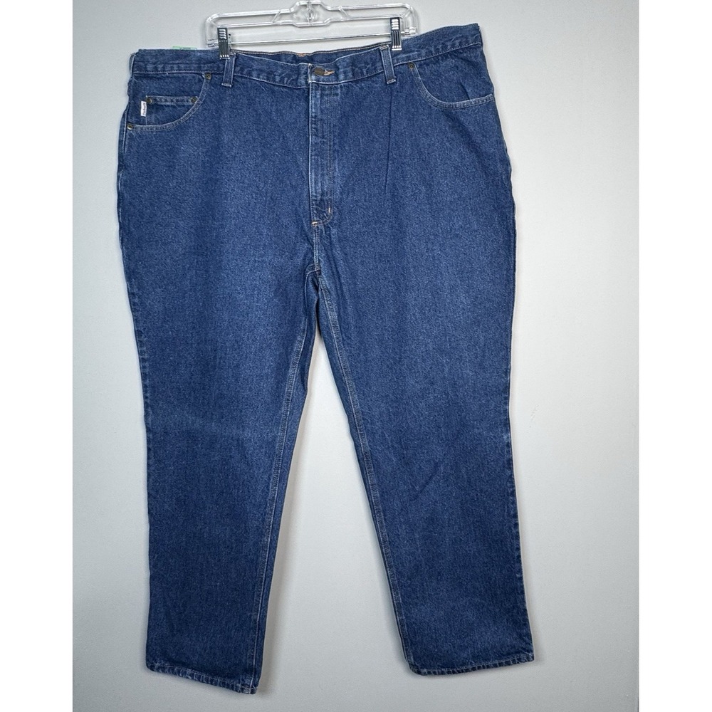 Carhartt Men's Blue Jeans‎ Size 48x32 Relaxed Fit Big And Tall Jeans